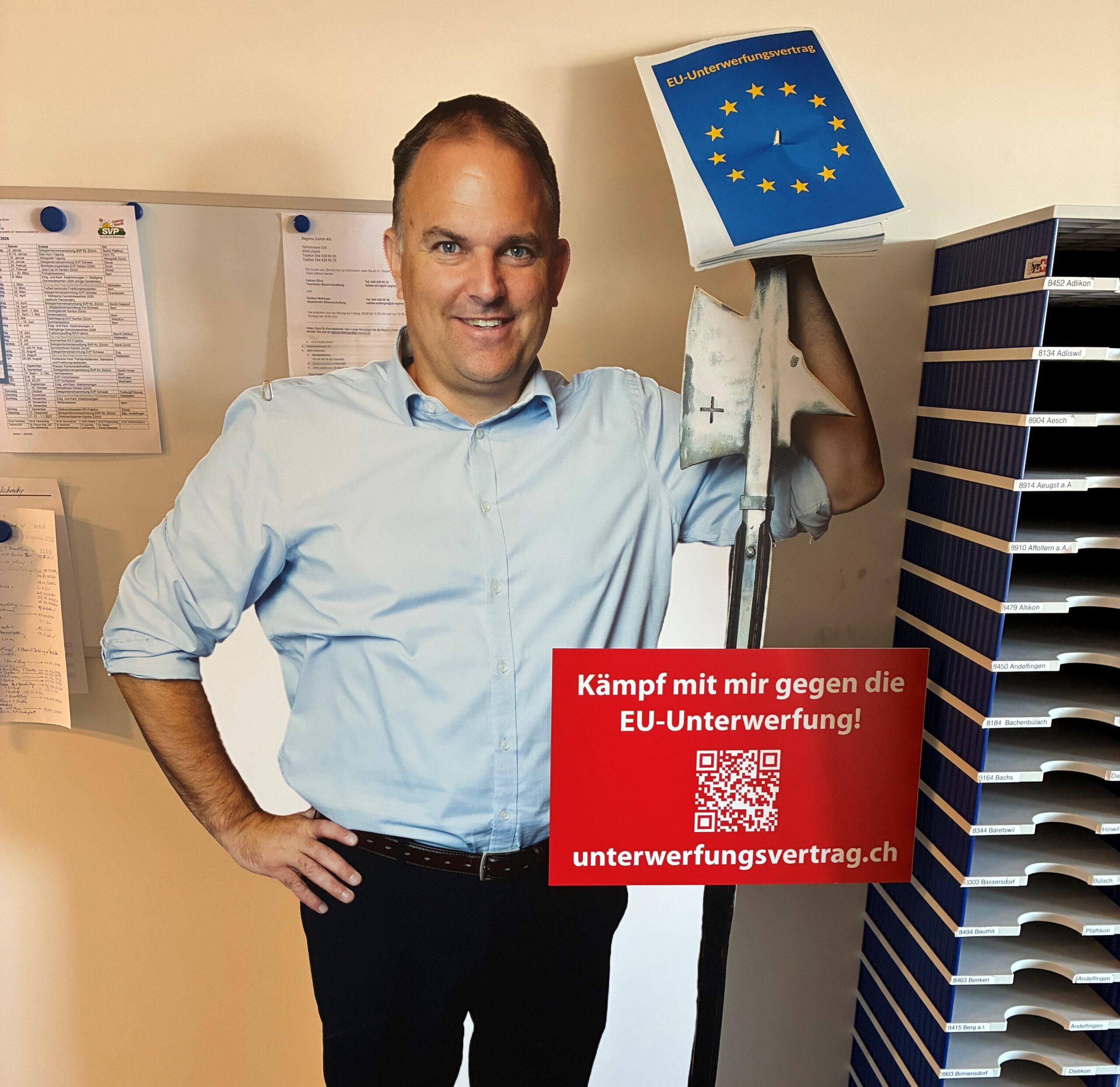 Marcel Dettling Kartonfigur